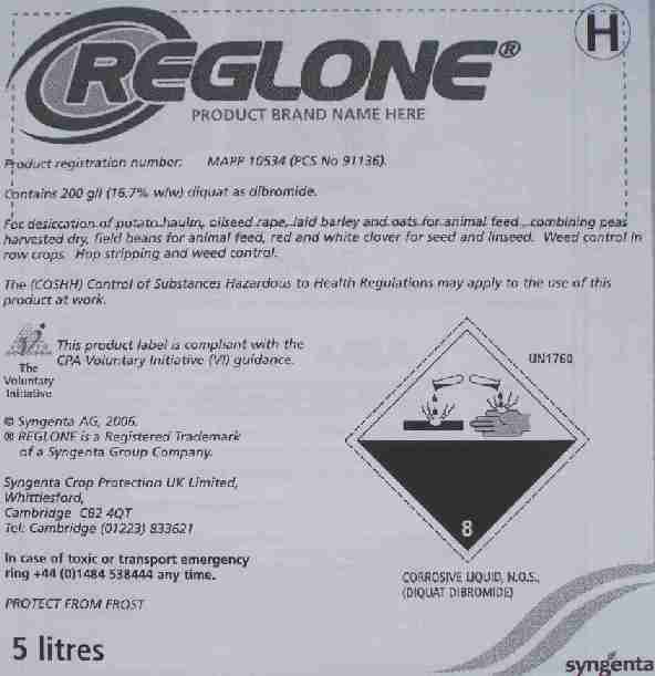 Pesticide (Reglone) Label